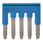 Cross bar for terminal blocks 2.5mm² push-in plusmodels 5 poles blue color XW5S-P2.5-5BL 670012 miniature