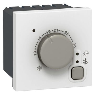 Mosaic termostat dreje 10-30C 2M hvid 76720