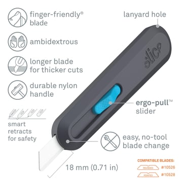 Slice Kniv nylonhåndtag SMART-tilbageføring 10558 5810558