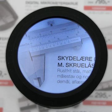 Table magnifier 3,5X Ø70 mm glass lens and 3-LEDs 15405185