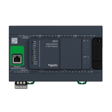 Modicon controller M241 24 IO transistor PNP Ethernet CAN master TM241CEC24T