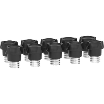 Resi9 Neozed D01 16A fuse head, black screw head is supplied in pack of 10 pcs. Remember fitting to 6A, 10A and 13A fuses R9J01016