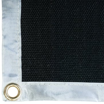 Welding blanket 750°C medium-duty vermiculate coating glassfiber 1 x 2 M (Black) 35210110