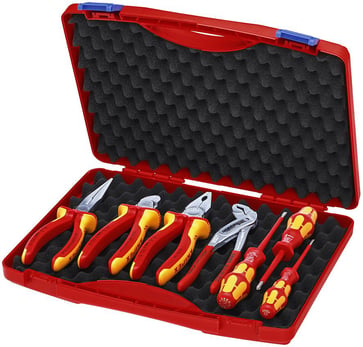 Knipex Værktøjsbox med 7 dele til elektromontage 00 21 15