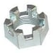 Hexagon slotted castle nuts DIN 935-6/8 zinc plated ZN