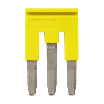 Cross bar for terminal blocks 2.5mm² push-in plusmodels 3 poles yellow color XW5S-P2.5-3YL 669951