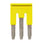 Cross bar for terminal blocks 2.5mm² push-in plusmodels 3 poles yellow color XW5S-P2.5-3YL 669951 miniature