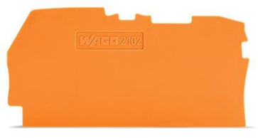 Ende- og mellemplade 0,8 mm, orange 2102-1292 2102-1292