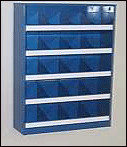 Bolt Shelf 20 bins Blue 30200000