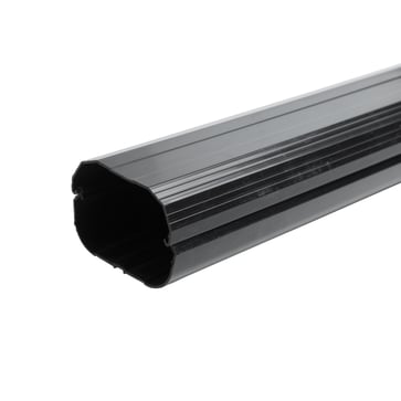 Straight cover for heating pump duct 77 x 64 mm black 449144