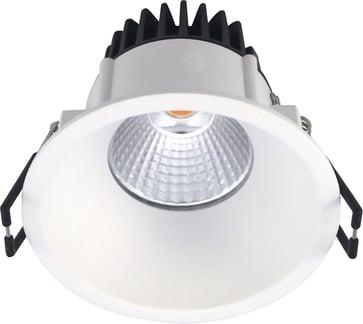 Velia LED Downlight, 3000K, matt white, round 31111013
