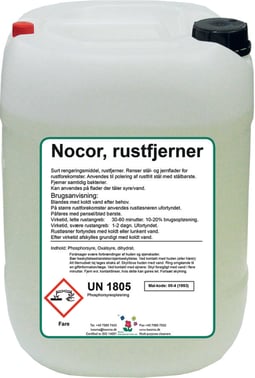 Rustfjerner Nocor 210 liter 111896