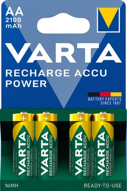 Varta battery RECHARGEABLE AA 2100mAh 4-PACK 56706101404