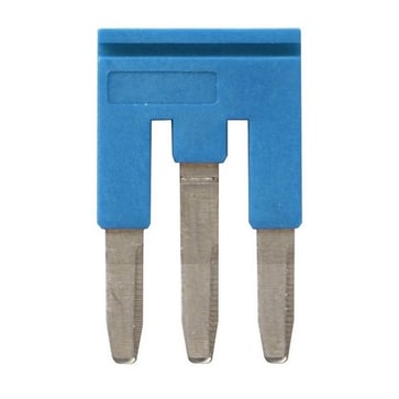 Cross bar for klemrækker 2,5 mm ² push-in plus modeller, 3 poler, blå farve XW5S-P2.5-3BL 669983