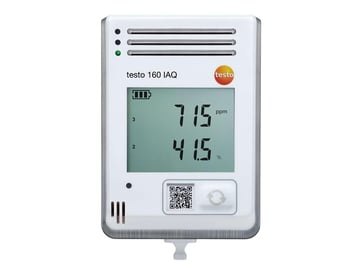 Testo 160 IAQ - WiFi data logger with display and integrated sensors for temperature, humidity, CO2 and atmospheric pressure 0572 2014