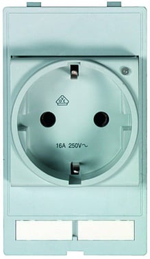 Plug socket module Germany with LED (VDE) 39500010001