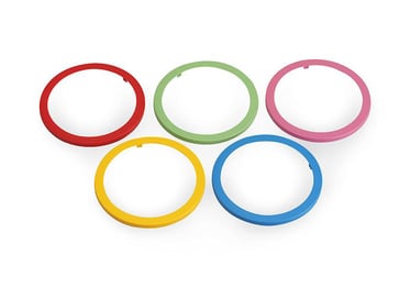PIX Dekorativt ringsæt 5 farver 926.200