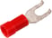 Isol. gaffelkabelsko A1543GB, 0,5-1,5mm², M4, bøjet, Rød 7278-282700 miniature