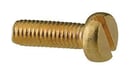 Slotted cheese head DIN 84 brass