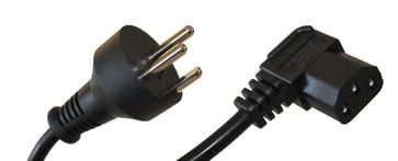 DK powercord with C13 connector, black, 2,5mtr 1190739