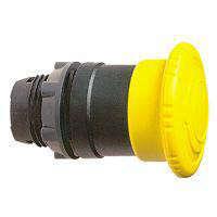 Harmony paddetrykshoved i plast med Ø40 mm padde i gul farve med drej for at frigøre ZB5AS55