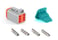 Kit, plug / socket, 6 contacts, Amphenol Industrial 302-20-532 miniature
