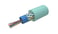 Fiberkabel Uni loose tube 12xOM4 LazrSPEED® 550 inden-/udendørs Dca aqua Afmål 2-599156-2 miniature