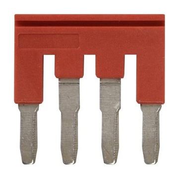 Cross bar for terminal blocks 4mm² push-in plusmodels 4 poles red color XW5S-P4.0-4RD 669970