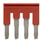 Cross bar for klemrækker 4 mm ² push-in plus modeller, 4 poler, rød farve XW5S-P4.0-4RD 669970 miniature
