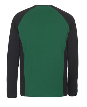 Mascot T-shirt, long-sleeved 50568 green/black 4XL 50568-959-0309-4XL