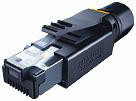 Løst stik RJ45 Professional han lige 4-polet Ethernet CAT5 skærmet  0,14-0,34 mm². Kabeldiameter 4,5-9,0 mm 7000-74001-0000000