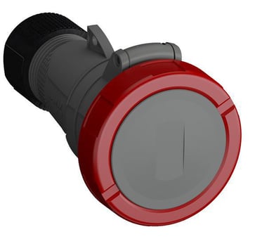 Industrial Connectors, 3P+E, 32A, 380/440 V Clock Position Of Grounding Contact 3 hour Color code Red 2CMA101147R1000