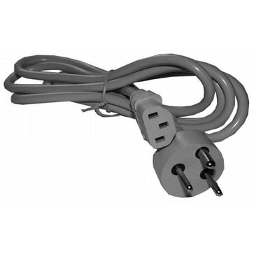 Power cord DK EDB to C.13 device plug 1.8m white 1190724