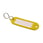 Key tag in plastic with S-type keyring (50 Pcs. Packing) YELLOW 20327120 miniature