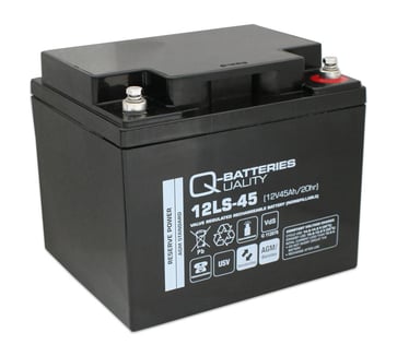 Q-Batteries 12V 45Ah blybatteri 125 Watt 100030958