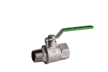 F x M heavyduty fullway ball valve  Green steel lever  TEA treatment 1 1/4" 51EU/1-010