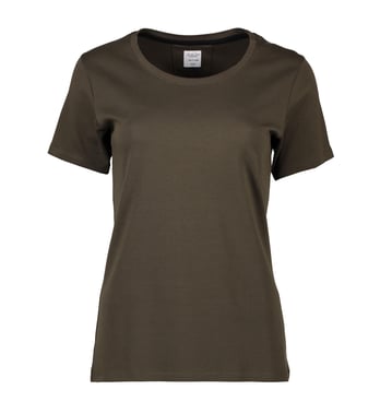 Seven Seas t-shirt o-neck dame S630 oliven str XL S630570011