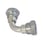 Adjustable elbow adaptor 90° Bend swivel/swivel 1/4" BSPP 72060404 miniature