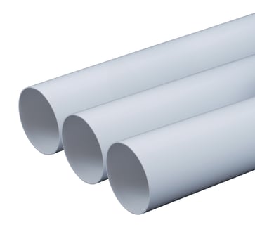 Round PVC duct duct 125  L=0,5 m UNITE-KO125-05