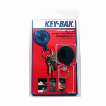 KEY-BAK key reel MINI-BAK BLACK with belt clip 20180080