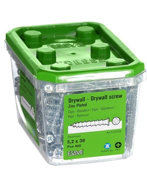 Drywal-Drywall 5,2x38 Zinc plated 532538