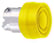 Harmony trykknaphoved i metal med gul silikonehætte og fjeder-retur med ophøjet trykflade i gul farve ZB4BP5S miniature