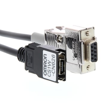 Kommunikationskabel, CS1/CQM1H/CPM2C periferiport til PC 9-pin RS-232C-port, 6 m CS1W-CN626 CHN 224558