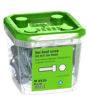 HE X  head screw zinc plated M8 X 25 61069225