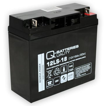 Q-Batteries 12V-18Ah blybatteri 181X77X167 VDS 100030953