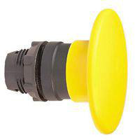 Harmony paddetrykshoved i plast med Ø60 mm padde i gul farve med fjeder-retur ZB5AR5