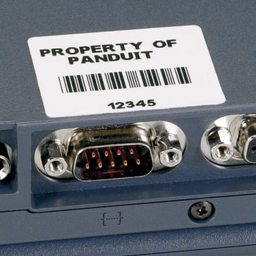 P1 Cassette, Comp Label, selvklæbende 25.4mm x 25,4mm C100X025YJC