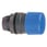 Harmony paddetrykshoved i plast med Ø30 mm padde i blå farve med fjeder-retur ZB5AC64 miniature