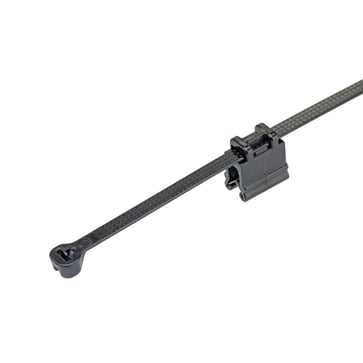 Kantklips med kabelbinder med ståltunge 48X188mm vinkelret top pladetykkelse 0.7mm til 3mm CMEB12-B2S-D300