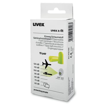 Uvex X-fit ear plug 15 pairs 2112133